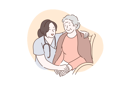 پیش‌نمایش فایل nurse-is-taking-care-of-old-lady-10695467 از پک پزشکی