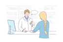 پیش‌نمایش فایل patient-is-standing-at-pharmacy-reception-10695445 از پک پزشکی