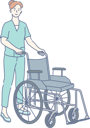 پیش‌نمایش فایل nurse-with-wheelchair-10695497 از پک پزشکی