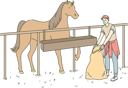پیش‌نمایش فایل boy-is-taking-care-of-horse-in-stable-10704815 از پک کارگران