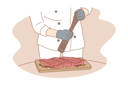 پیش‌نمایش فایل chef-is-sprinkling-spices-on-food-10704830 از پک کارگران