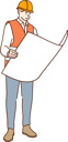 پیش‌نمایش فایل engineer-is-viewing-site-map-10704794 از پک کارگران