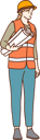 پیش‌نمایش فایل female-construction-worker-is-holding-site-map-10704796 از پک کارگران