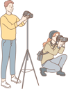 پیش‌نمایش فایل photographers-are-doing-shooting-10704801 از پک کارگران