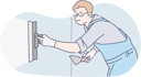 پیش‌نمایش فایل construction-mason-is-working-on-site-10704713 از پک کارگران