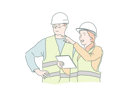 پیش‌نمایش فایل construction-worker-is-giving-advice-to-engineer-10704733 از پک کارگران