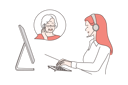 پیش‌نمایش فایل customer-care-is-helping-their-customers-10704718 از پک کارگران