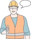 پیش‌نمایش فایل engineer-is-greeting-others-10704728 از پک کارگران