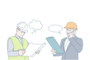پیش‌نمایش فایل engineers-are-working-on-construction-plans-10704724 از پک کارگران