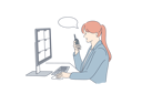پیش‌نمایش فایل girl-is-talking-on-walkie-talky-10704689 از پک کارگران