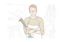پیش‌نمایش فایل painter-have-done-wall-painting-10704723 از پک کارگران