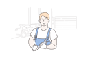 پیش‌نمایش فایل repairman-is-holding-screw-driver-10704702 از پک کارگران