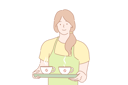 پیش‌نمایش فایل waitress-is-serving-hot-tea-10704717 از پک کارگران