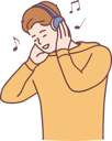 پیش‌نمایش فایل boy-is-listening-music-from-headphones-10704487 از پک فعالیت افراد