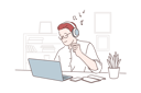 پیش‌نمایش فایل employee-is-listening-music-while-working-on-laptop-10704460 از پک فعالیت افراد