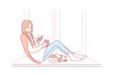 پیش‌نمایش فایل girl-is-busy-chatting-on-phone-10704499 از پک فعالیت افراد