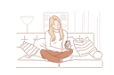 پیش‌نمایش فایل girl-is-chatting-while-relaxing-10704457 از پک فعالیت افراد