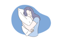 پیش‌نمایش فایل girl-is-doing-pillow-hug-10704477 از پک فعالیت افراد