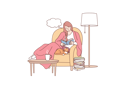 پیش‌نمایش فایل girl-is-relaxing-on-couch-10704483 از پک فعالیت افراد