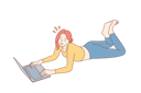 پیش‌نمایش فایل girl-is-working-from-home-10704503 از پک فعالیت افراد