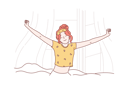 پیش‌نمایش فایل girl-wakes-up-in-the-morning-10704464 از پک فعالیت افراد
