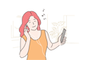پیش‌نمایش فایل woman-is-listening-to-music-10704473 از پک فعالیت افراد
