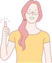 پیش‌نمایش فایل girl-is-giving-thumbs-up-10702075 از پک احساسات