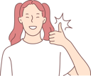 پیش‌نمایش فایل girl-shows-her-positive-sign-10702080 از پک احساسات
