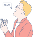 پیش‌نمایش فایل man-is-shouting-yes-while-chatting-on-phone-10702072 از پک احساسات