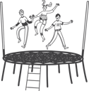 پیش‌نمایش فایل kids-are-jumping-on-trampoline-10703206 از پک ترامپولین‌ها