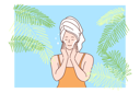 پیش‌نمایش فایل woman-is-applying-facial-cream-10976827 از پک اسپا