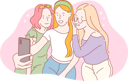 پیش‌نمایش فایل friends-are-enjoying-clicking-selfies-10976582 از پک عشق و رابطه