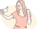 پیش‌نمایش فایل girl-is-clicking-her-selfie-10976604 از پک عشق و رابطه