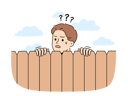 پیش‌نمایش فایل curious-neighbour-looks-over-fence-to-find-out-what-is-happening-on-street-or-to-spy-11034098 از پک فعالیت افراد