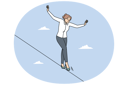 پیش‌نمایش فایل businesswoman-walking-on-rope-11033703 از پک فعالیت افراد