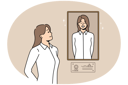 پیش‌نمایش فایل happy-young-businesswoman-look-at-picture-of-herself-in-frame-hanging-on-wall-11033690 از پک فعالیت افراد