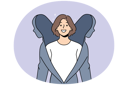پیش‌نمایش فایل smiling-young-woman-coming-from-cover-and-get-recovered-from-depression-11033684 از پک فعالیت افراد