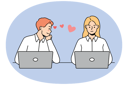 پیش‌نمایش فایل young-man-in-love-looking-at-female-colleague-working-together-at-laptops-in-office-11033688 از پک فعالیت افراد