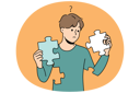 پیش‌نمایش فایل confused-man-with-puzzles-in-hands-rebuild-11033643 از پک فعالیت افراد