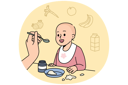 پیش‌نمایش فایل cute-baby-getting-feed-by-mom-taste-11033631 از پک فعالیت افراد