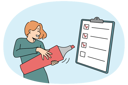 پیش‌نمایش فایل girl-making-planning-list-11033638 از پک فعالیت افراد
