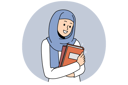 پیش‌نمایش فایل smiling-young-arabic-woman-in-hijab-holding-books-excited-about-college-education-11033632 از پک فعالیت افراد
