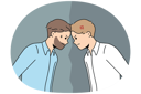 پیش‌نمایش فایل furious-male-employees-stand-against-each-other-11033842 از پک فعالیت افراد