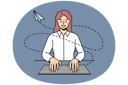 پیش‌نمایش فایل girl-typing-on-keyboard-11033861 از پک فعالیت افراد