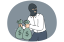 پیش‌نمایش فایل male-thief-with-money-bags-in-hands-11033843 از پک فعالیت افراد