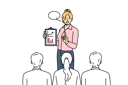 پیش‌نمایش فایل businesswoman-is-giving-presentation-11034613 از پک فعالیت افراد