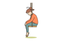 پیش‌نمایش فایل girl-is-sad-while-sitting-on-swing-11034600 از پک فعالیت افراد