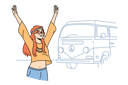 پیش‌نمایش فایل hippie-woman-is-waiting-for-school-bus-11034595 از پک فعالیت افراد