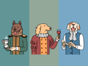 پیش‌نمایش فایل dog-animals-are-enjoying-party-11034167 از پک فعالیت افراد