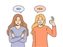 پیش‌نمایش فایل girl-is-confused-with-yes-or-no-answers-11034173 از پک فعالیت افراد